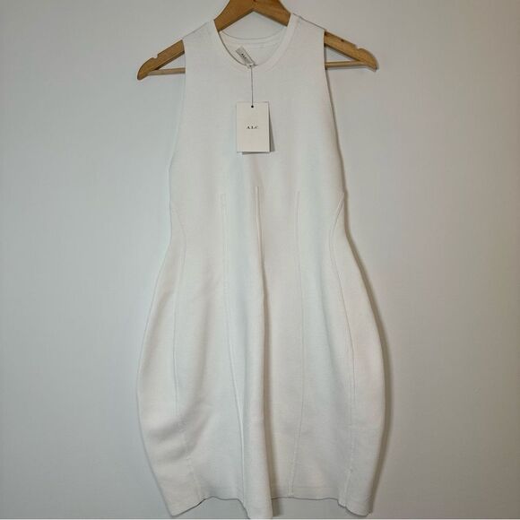 A.L.C White Dress New With Tags Size Size Medium *flaws* - Picture 1 of 16